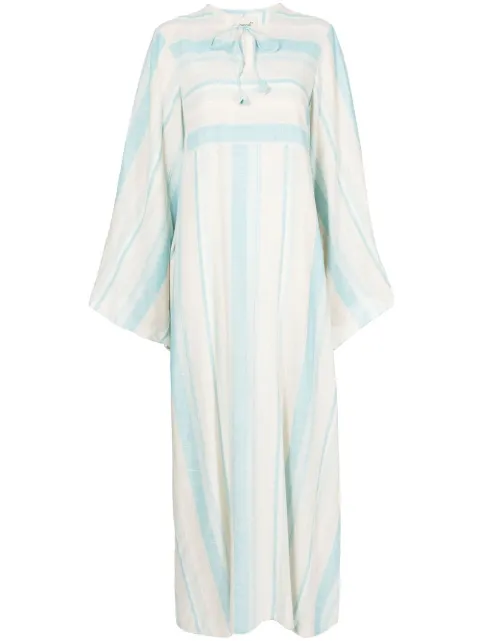 Bambah striped maxi shirt dress Blue BMRM2320