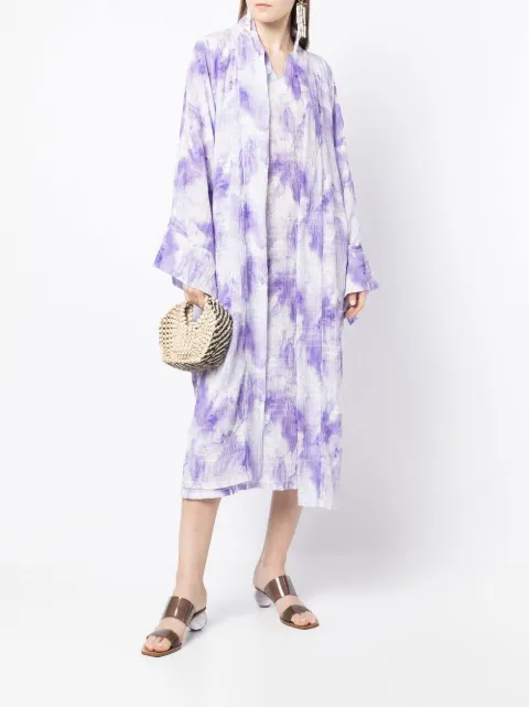 Bambah Gardenia midi dress Purple BMRM2313