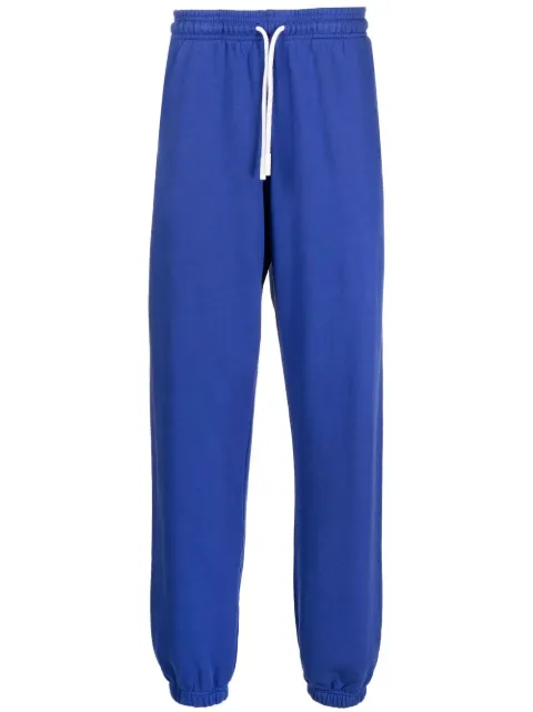 COUNTY OF MILAN Cross tapered track pants Blue CMCH024C99FLE0022450