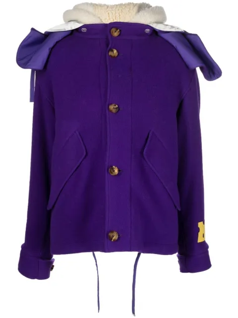 Off-White hooded reversible jacket Purple OWEC003F22FAB0013500