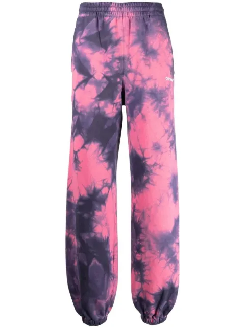 Off-White Diag-Stripe tie-dye track pants Pink OMCH029F22FLE0093401