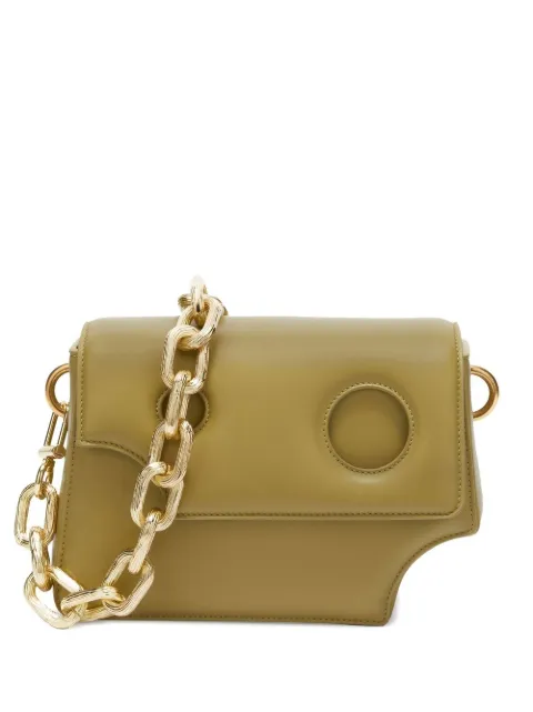 Off-White Burrow asymmetric shoulder bag Green OWNN043F22LEA0015500