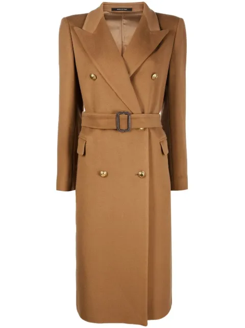 Tagliatore Jole double-breasted trench coat Brown JOLECC350002U