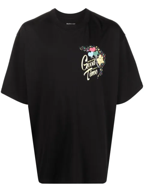 Martine Rose graphic-print T-shirt Black MRAW22621