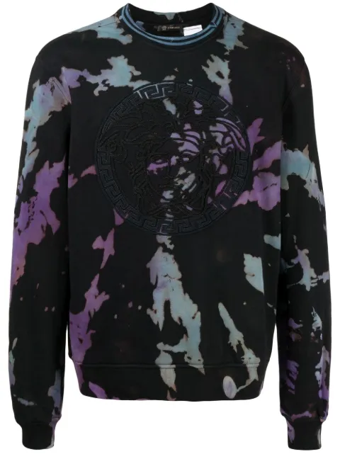 Stain Shade logo tie-dye sweatshirt Black 33