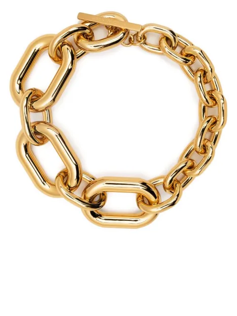Rabanne XL Link choker necklace Gold 22ABB0015MET282