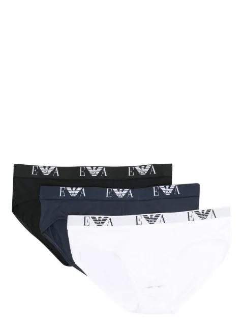 Emporio Armani logo-band set of three briefs White 111734CC715