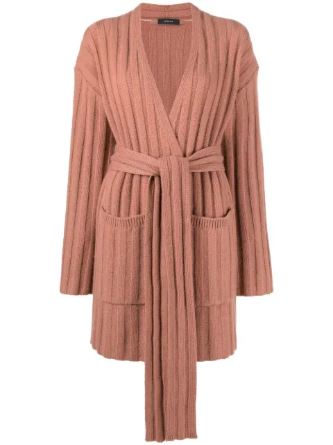 JOSEPH tie-waist cashmere cardigan Neutrals JF006163