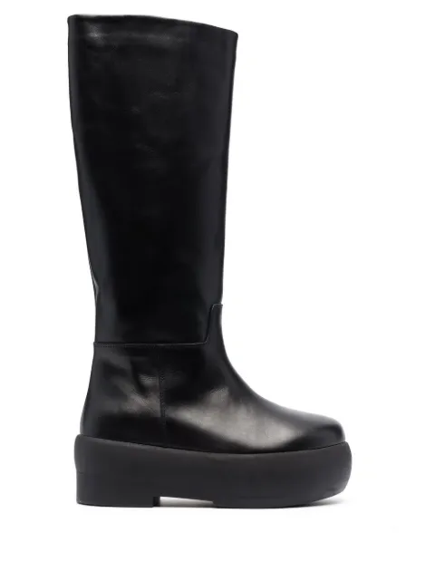 GIABORGHINI knee-length platform 70mm boots Black GIA16