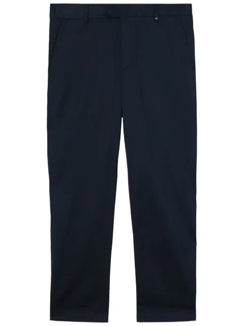 Burberry embroidered monogram straight-leg trousers Blue 8055174