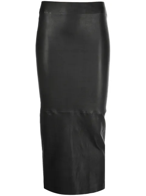 Sprwmn leather pencil skirt Black SKT024L