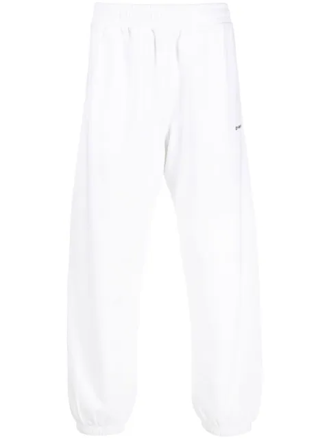 Off-White Diag-print track pants White OMCH029F22FLE0080110