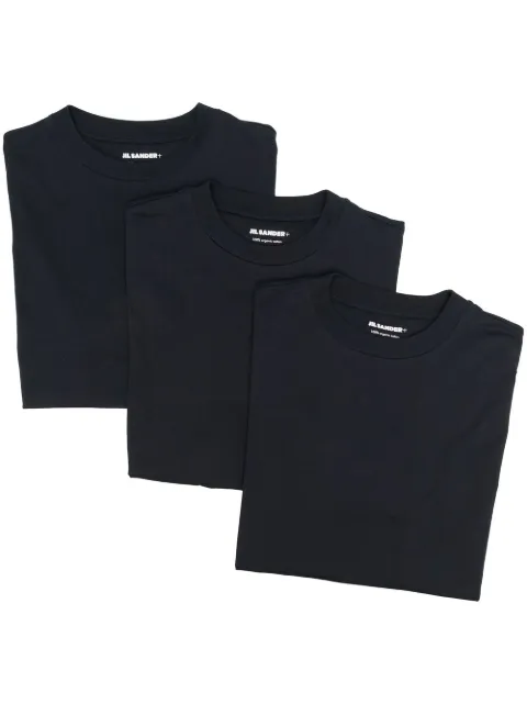 Jil Sander logo-patch detail T-shirt pack Blue J47GC0001J45048