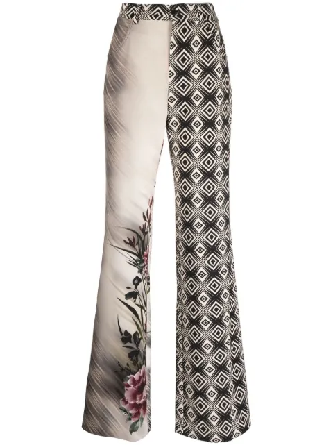 Alberta Ferretti high-waist flared trousers Black AEF222U03066636