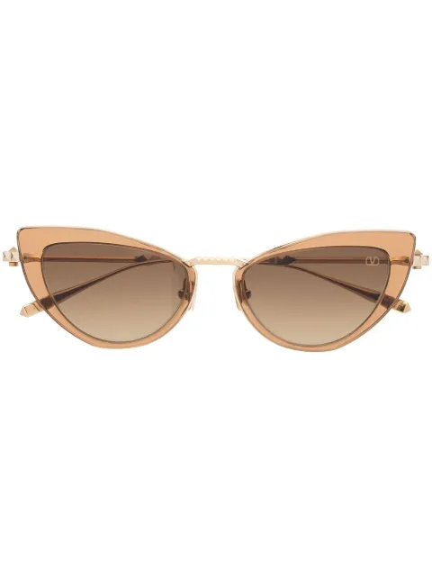 VALENTINO GARAVANI EYEWEAR cat-eye sunglasses Gold 50VLS102B