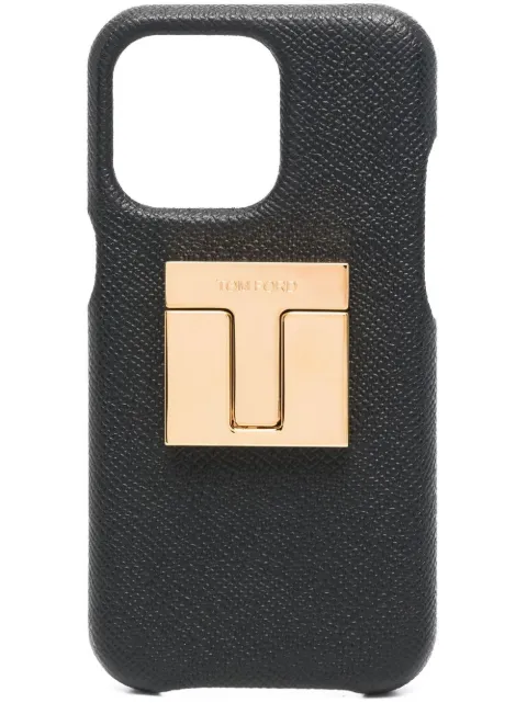 TOM FORD logo-plaque iPhone 8 Pro case Black Y0349TLCL081