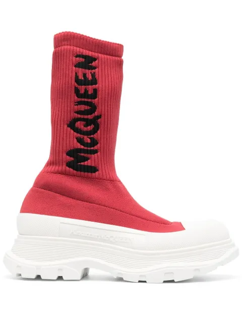 Alexander McQueen Tread sock sneakers Red 708096W4U51