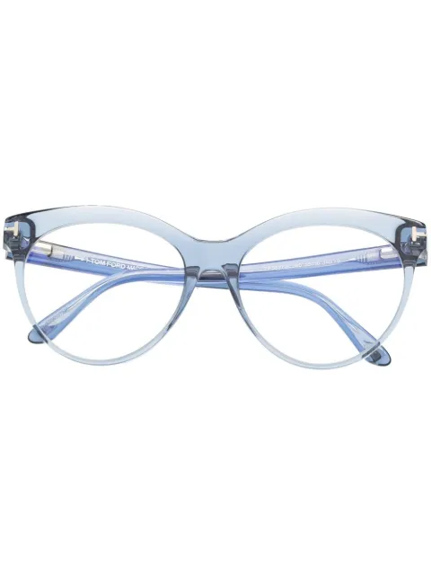 TOM FORD Eyewear cat-eye frame glasses Blue FT5827B090