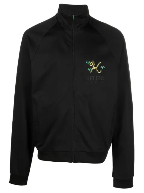 Kenzo logo zipped jacket Black FC65BL7904IP