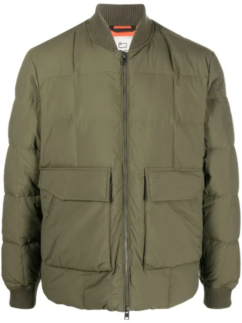 Woolrich feather-down quilted jacket Green CFWOOU0607MRUT3077