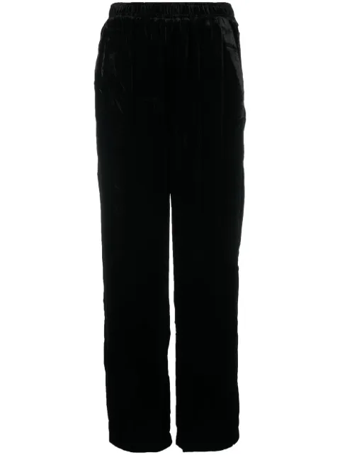 Gold Hawk velvet trousers Black GH702