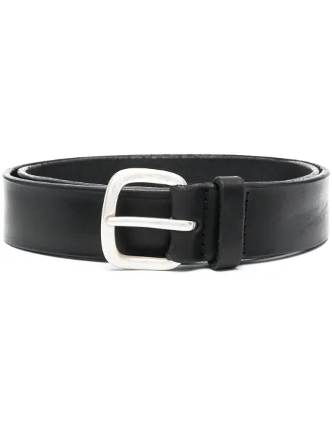 Orciani geometric buckle belt Black U07624BUS
