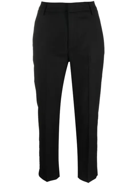 DONDUP low-rise tailored cropped trousers Black DP576ZWS0105DXXXDD