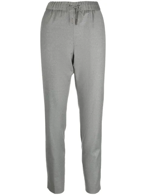 Fabiana Filippi drawstring straight-leg trousers Grey PADP02F3610000X804