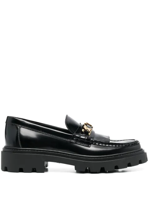 Tod's Fringed leather loafers Black XXW08J0GF80SHA