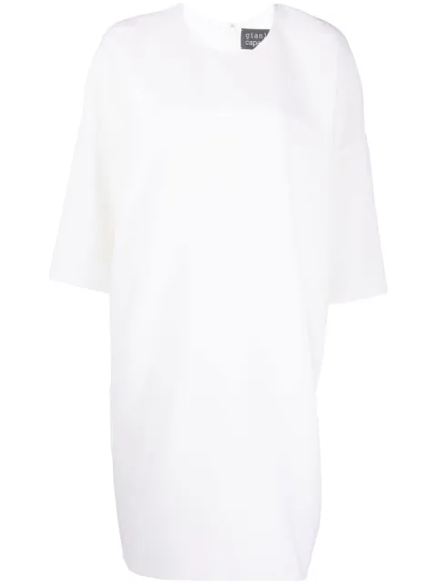 Gianluca Capannolo Anne three-quarter sleeve wool dress White 22IA129450ANNE