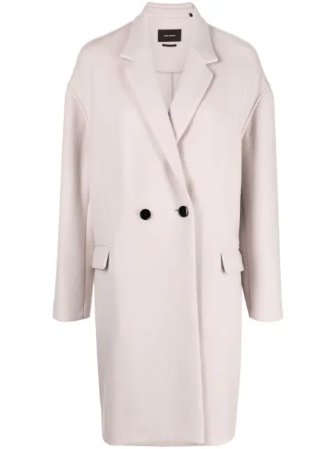 ISABEL MARANT double-breasted midi coat Neutrals MA100722A007I
