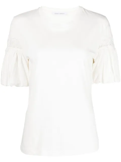 Alberta Ferretti puff-sleeve T-shirt White A07026660