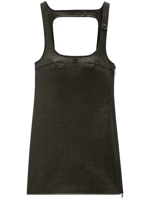 Courrèges Re-Edition vinyl mini dress Black PERCRO036VY0003