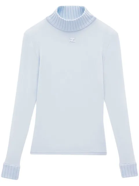 Courrèges Reedition second-skin top Blue PERJTO029JS0059