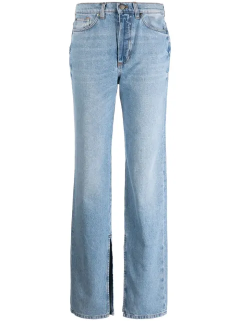 TWINSET high-rise straight-leg jeans Blue 222TP2394