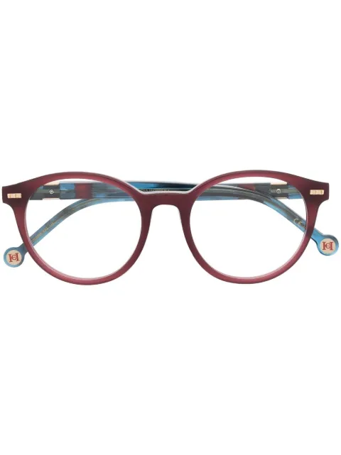 Carolina Herrera round-frame glasses Red CH0049