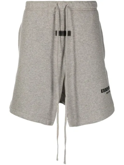 FEAR OF GOD ESSENTIALS logo-detail drawstring shorts Grey 160BT212013F