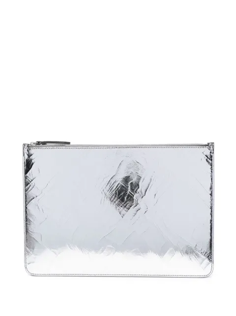 Maison Margiela four-stitch logo clutch Silver SA1TT0006P5016