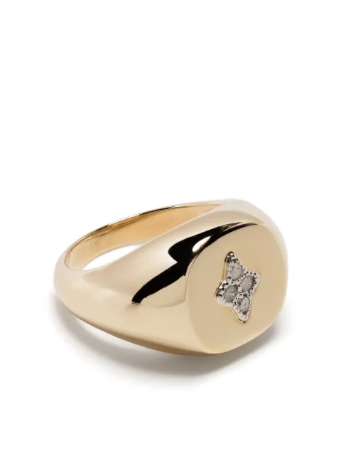 Pascale Monvoisin 9kt yellow gold Louise diamond signet ring Gold BALOUCH
