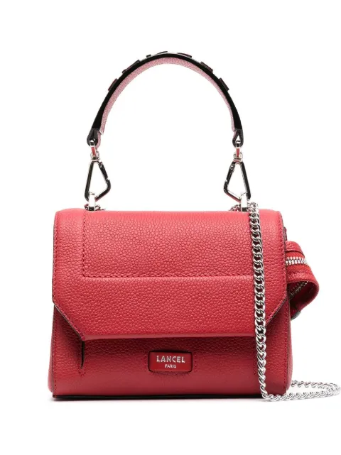 Lancel leather flap bag Red A09221IRTU