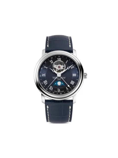 Frederique Constant Classics Heart Beat Moonphase Date 40mm Blue FC335MCNW4P26