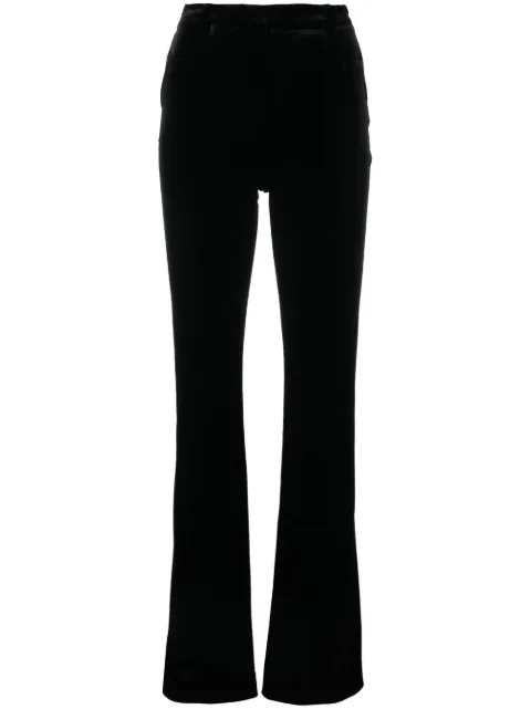 Alexandre Vauthier high-waisted velvet trousers Black 223PA1656