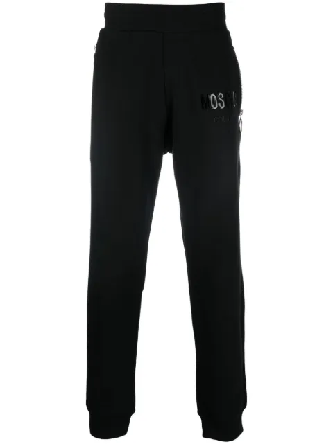 Moschino slim-cut track pants Black J03395228