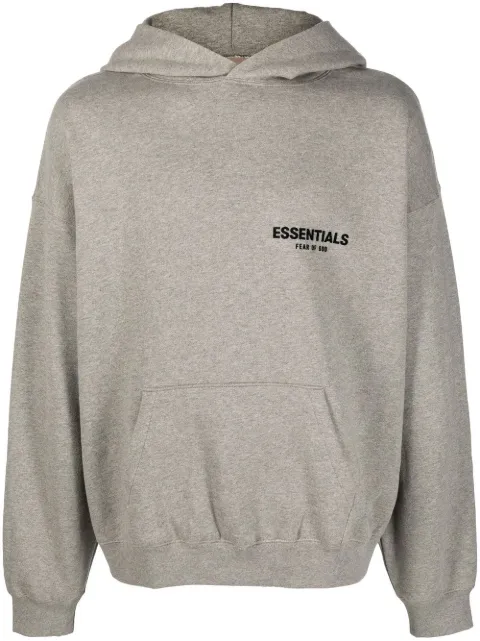 FEAR OF GOD ESSENTIALS logo pullover hoodie Grey 192BT212113F