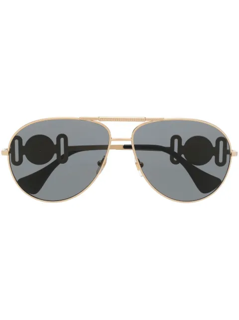 Versace Eyewear Medusa-hardware sunglasses Yellow VE2249100287