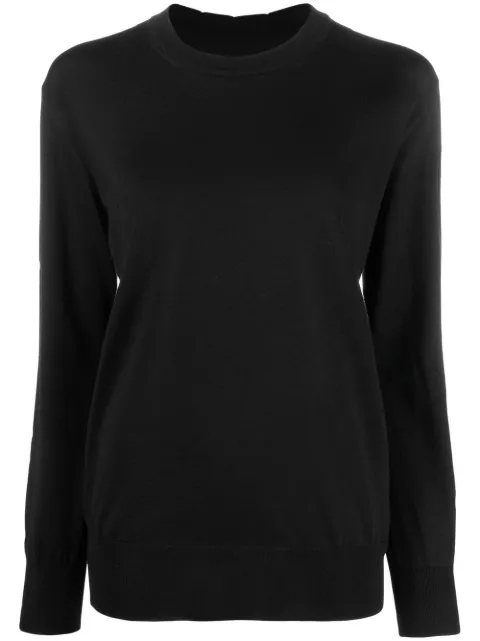 Jil Sander crew neck pullover sweater Black J04GP0001J14531
