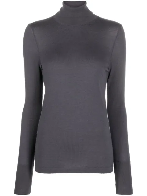 LEMAIRE roll-neck merino jumper Grey KN661LK118BK991ASPHALT