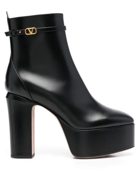 Valentino Garavani 120mm Tan-Go platform ankle boots Black WS0FE2ATZ