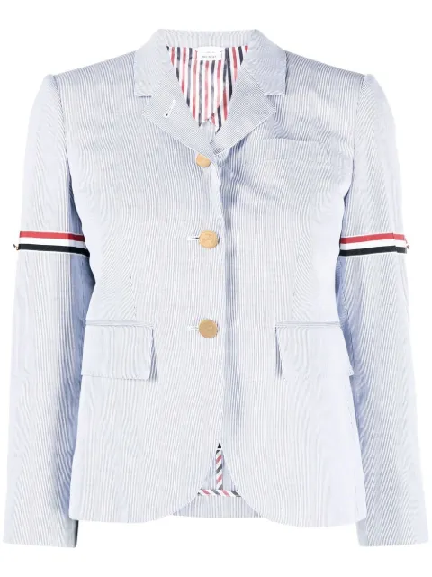 Thom Browne RWB stripe single-breasted blazer Blue FBC010O06272