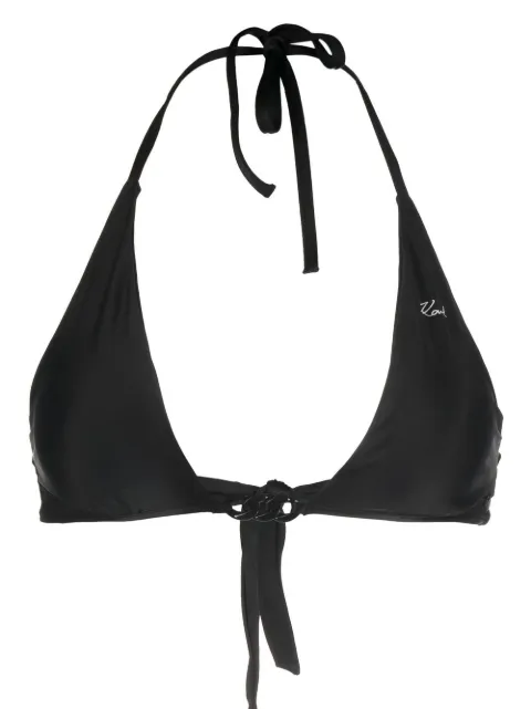 Karl Lagerfeld Karl DNA triangle bikini top Black 230W2200999